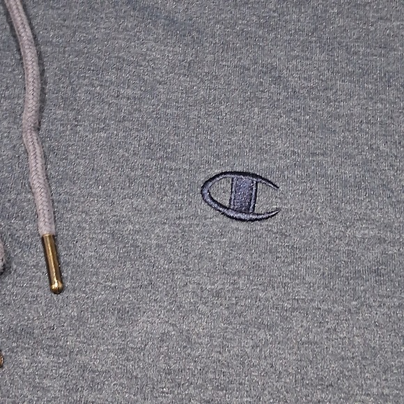 Vintage Champion Authentic Athletic Hoodie Faded Mens Size M Rare Blue 90s Retro - Picture 7 of 10